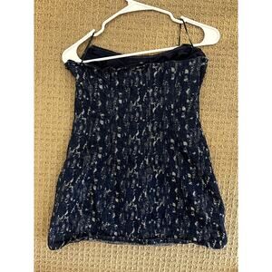 Sundays Denim Mini Dress with Distressed Detailing